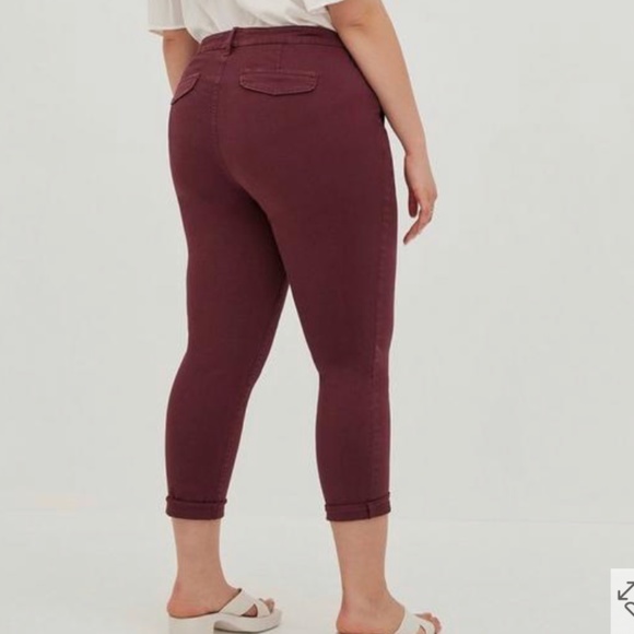 Torrid Maroon Utility Pants - Picture 6 of 6